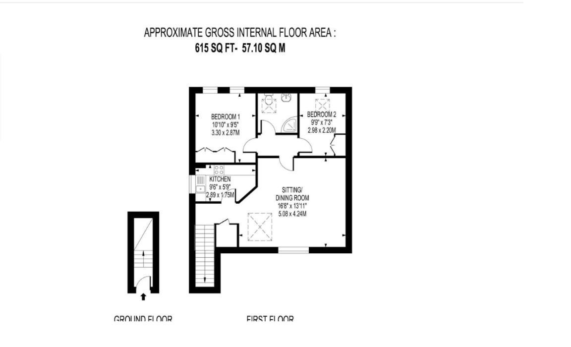 Weybridge - 2 Bed - Parking Apartment Exterior foto